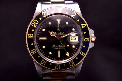 Rolex GMT Master  2 black dial Full Set Acciaio e oro 1675