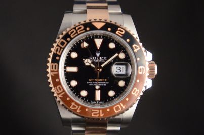 Rolex GMT-Master II Root Beer rose gold Acciaio 1126711