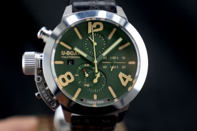 U-Boat Classico dial green Acciaio 9581