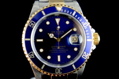 Rolex Submariner. 16613 “Bluesy” Acciaio e oro 16613