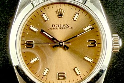 ROLEX oyster perpetual 31mm  pink Acciaio 77080