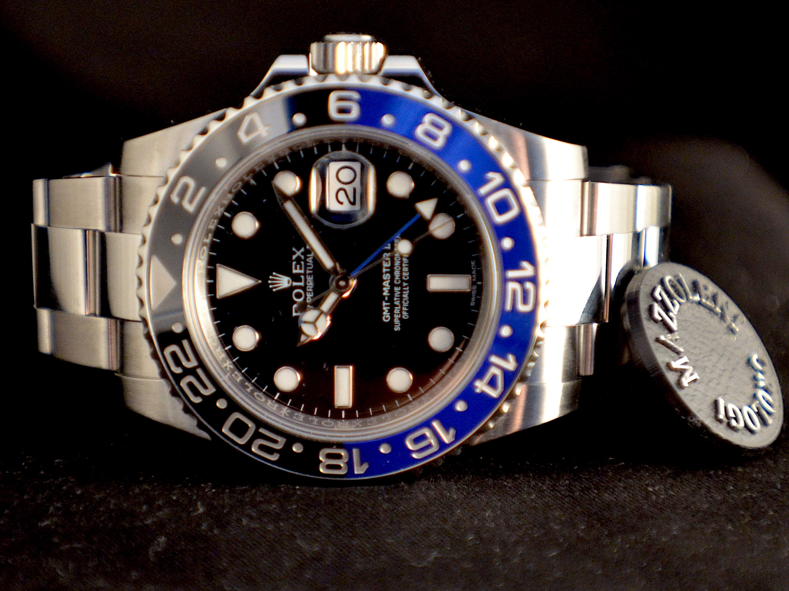 Rolex gmt 2 Batman NOS Acciaio Come nuovo 2016 116710blnr. Spedizione