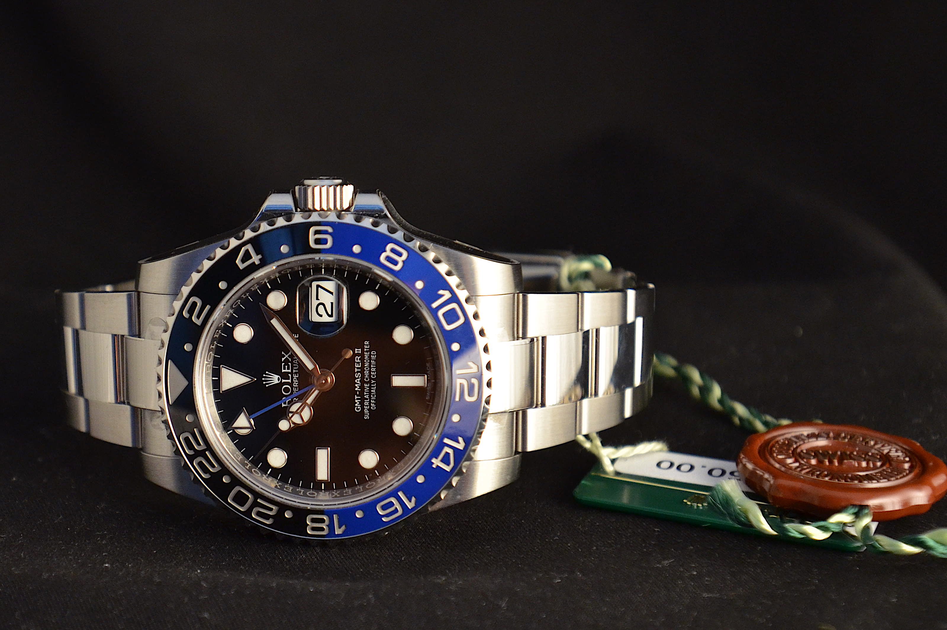 Rolex gmt 2 Batman NOS Acciaio Come nuovo 2016 116710blnr. Spedizione