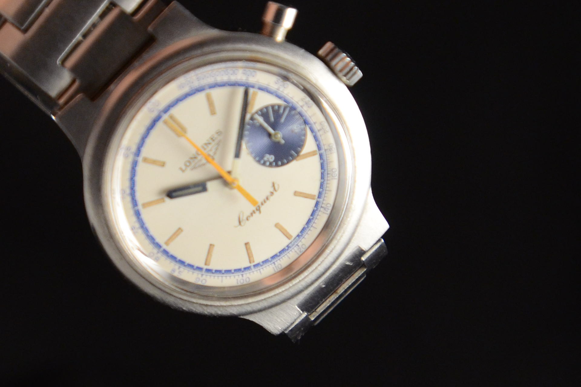 longines mono pulsante Acciaio Usato 1974 lon01. Spedizione gratuita in  tutta Italia, permuta, resi gratuiti, consulenza e reperimento. Mazzoleni  Orologi.