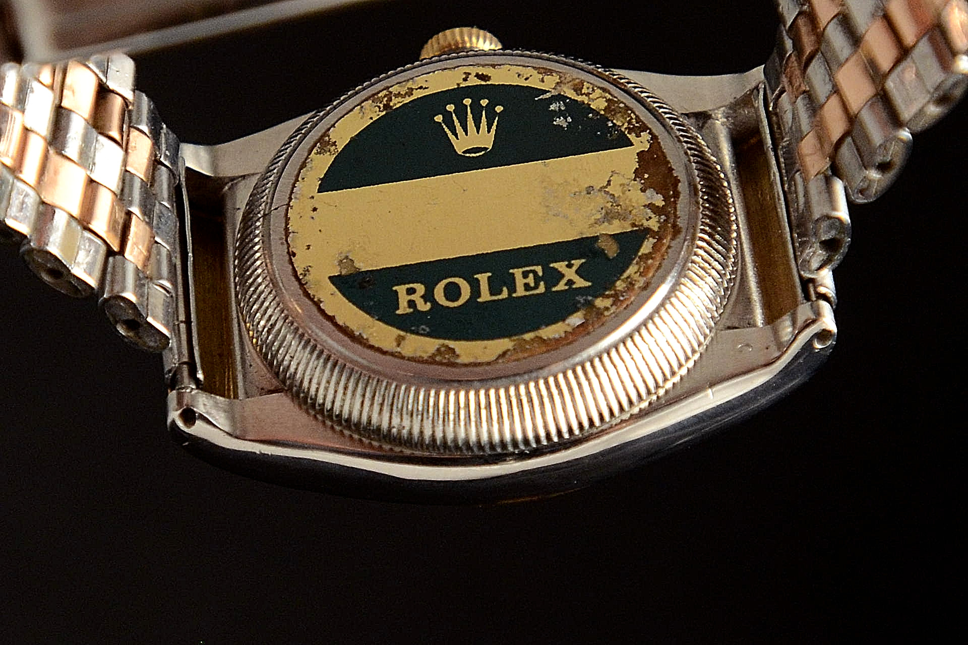 ROLEX Bubble back anse ricoperte Acciaio e oro Usato 1940 6034. Spedizione  gratuita in tutta Italia, permuta, resi gratuiti, consulenza e reperimento.  Mazzoleni Orologi.